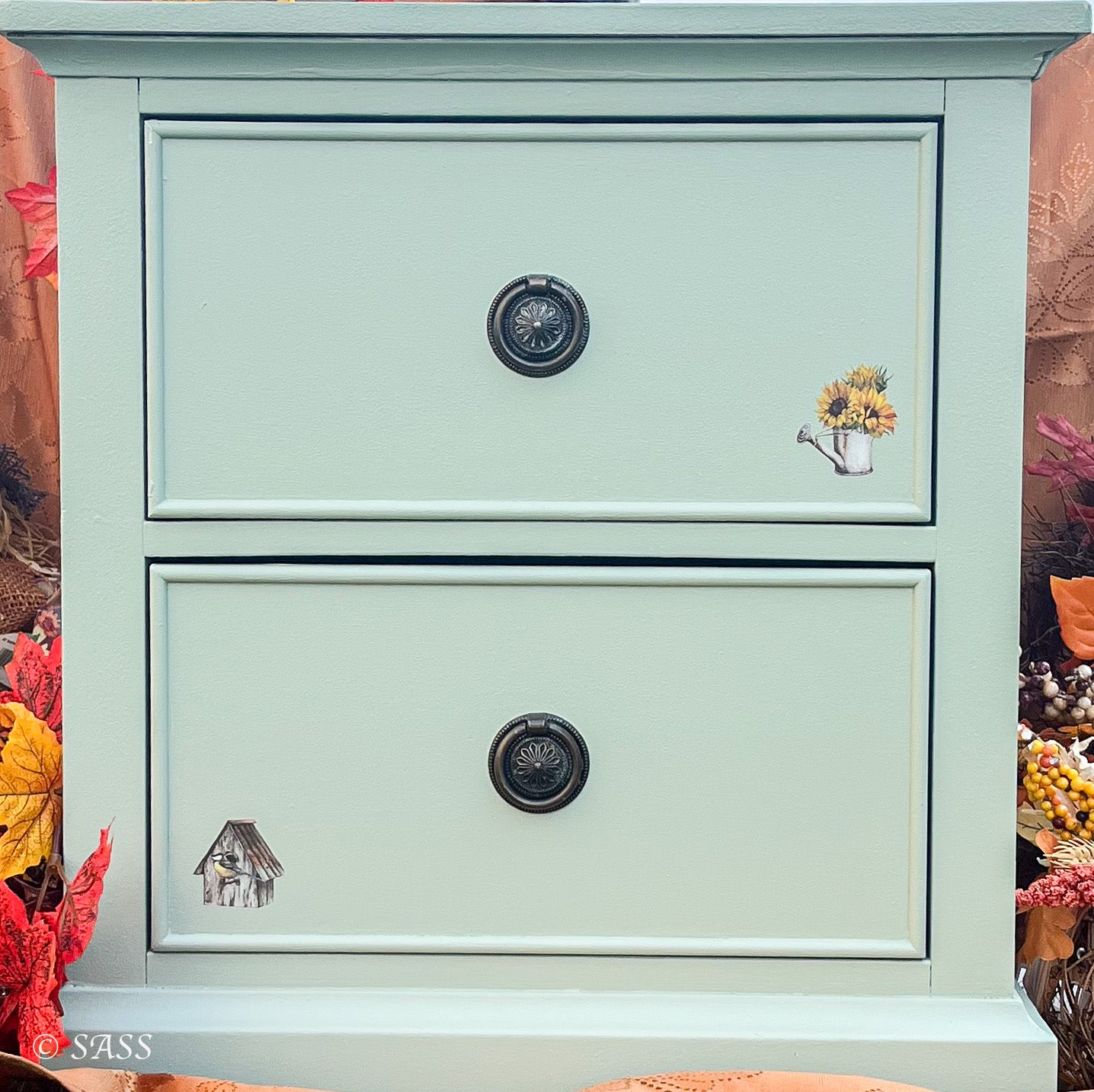 Sage Green Accent Table - Harvest & Hearth