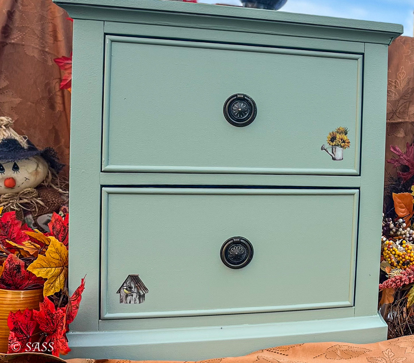 Sage Green Accent Table - Harvest & Hearth