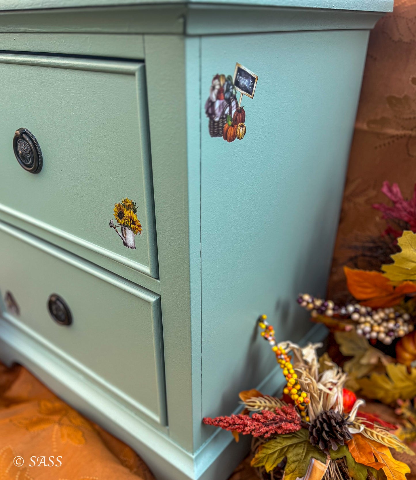 Sage Green Accent Table - Harvest & Hearth