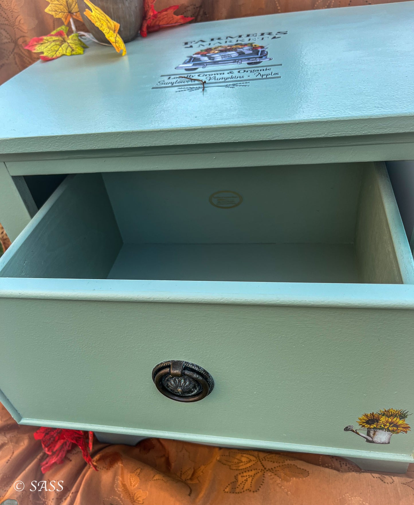 Sage Green Accent Table - Harvest & Hearth