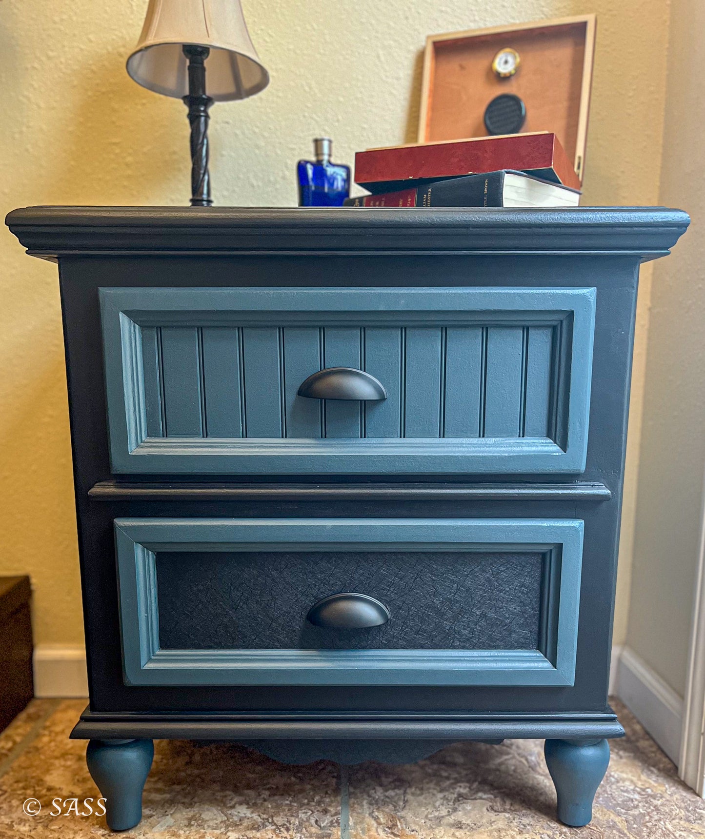 Bassett Nightstand in Tricorn Black - Le Monsieur