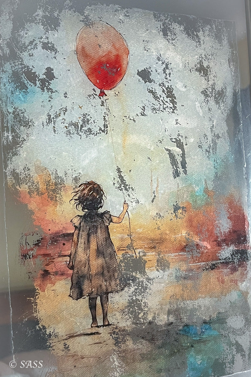 Reverse Decoupage Wrought Iron Mirror – Petit Ballon Rouge